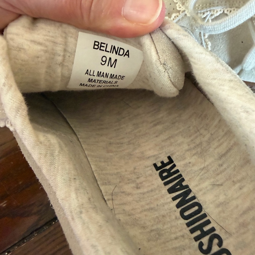 Neutral Lace-Up Women’s Sneakers in Cream - Picture 4 of 5